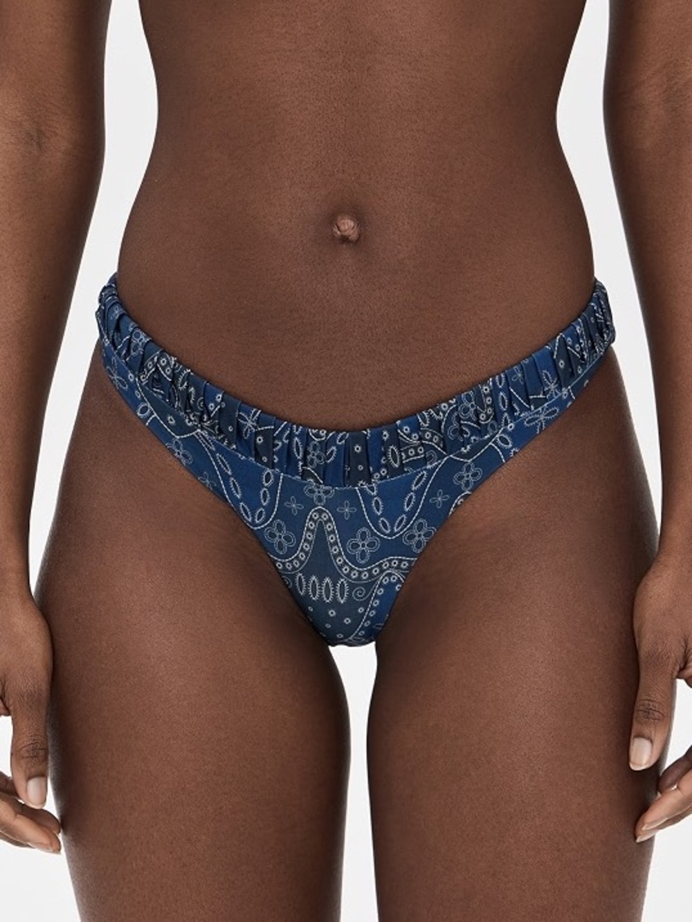 Peixoto • Bandana Dandy Blue Low Rise Swim Bikini Bottoms